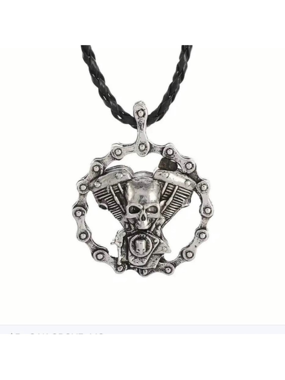 New. Harley Motorcycle Engine with Gears necklace
